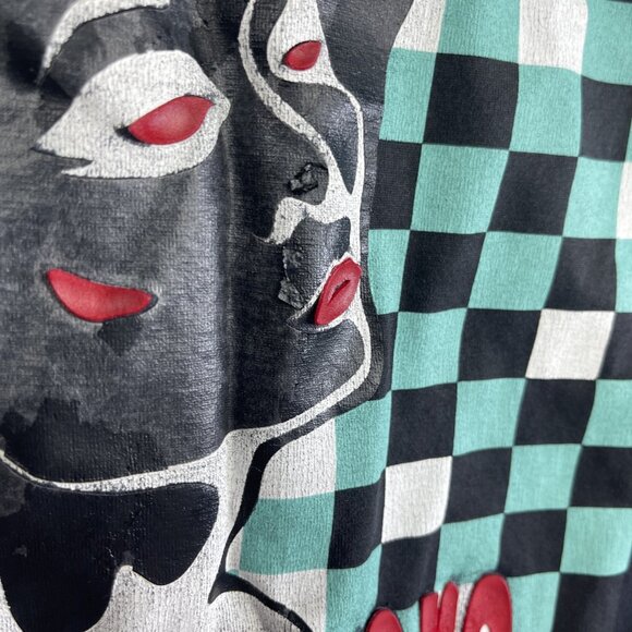 Roberto Cavalli Black ''Time Ravers'' Y2K Goth Graphic XL T-Shirt Italy Made - Picture 10 of 16